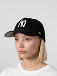 Бейсболка AMERICAN NEEDLE арт. SMU808B-NY New York Black Yankees Corduroy Slouch NL (черный)